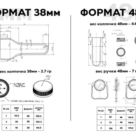 КОЛПАЧКИ И ПРЕФОРМЫ ДЛЯ УПАКОВКИ НАПИТКОВ, МОЛОЧНОЙ ПРОДУКЦИИ И РАСТИТЕЛЬНОГО МАСЛА